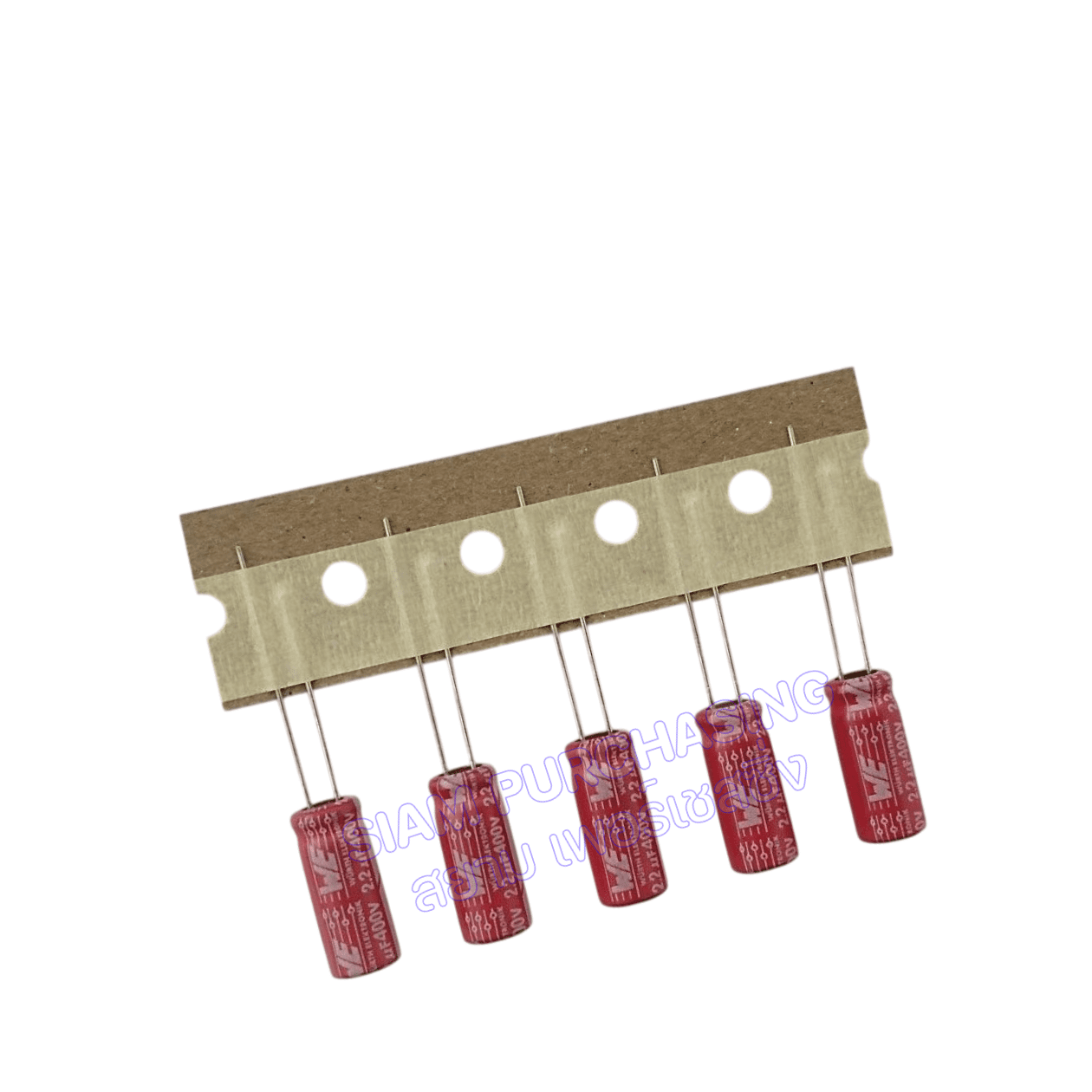2.2UF 400V WE 105C SIZE 6.3X16.5MM. TAPPING สีแดง Capacitor (สินค้าในไทย ส่งเร็วทันใจ) - Image 3