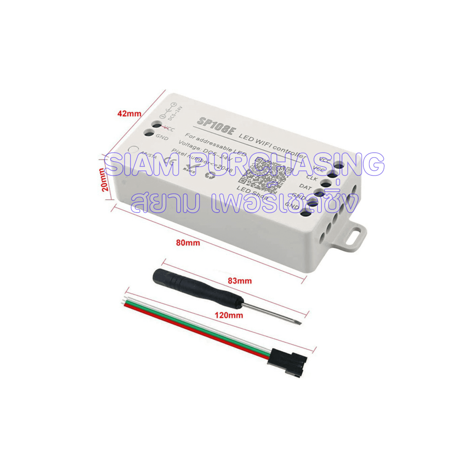 ตัวควบคุมไฟ LED ผ่านแอปมือถือ+WIFI SP108E DC5-24V รองรับการตั้งค่าลวดลาย เอฟเฟกต์สี และการปรับแสงได้หลากหลาย (สินค้าในไทย ส่งเร็วทันใจ) - Image 3