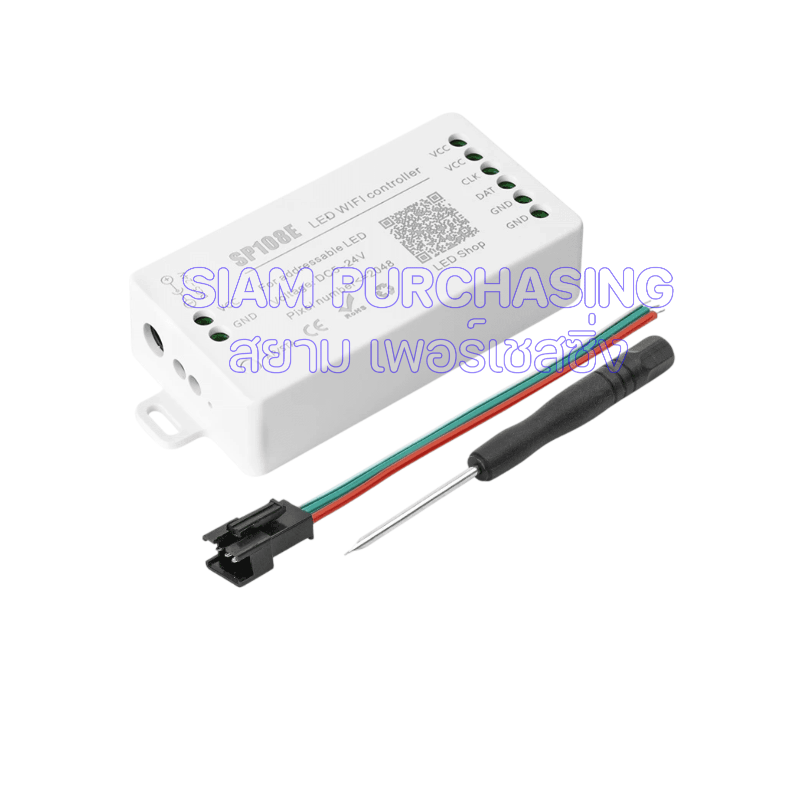 ตัวควบคุมไฟ LED ผ่านแอปมือถือ+WIFI SP108E DC5-24V รองรับการตั้งค่าลวดลาย เอฟเฟกต์สี และการปรับแสงได้หลากหลาย (สินค้าในไทย ส่งเร็วทันใจ) - Image 2