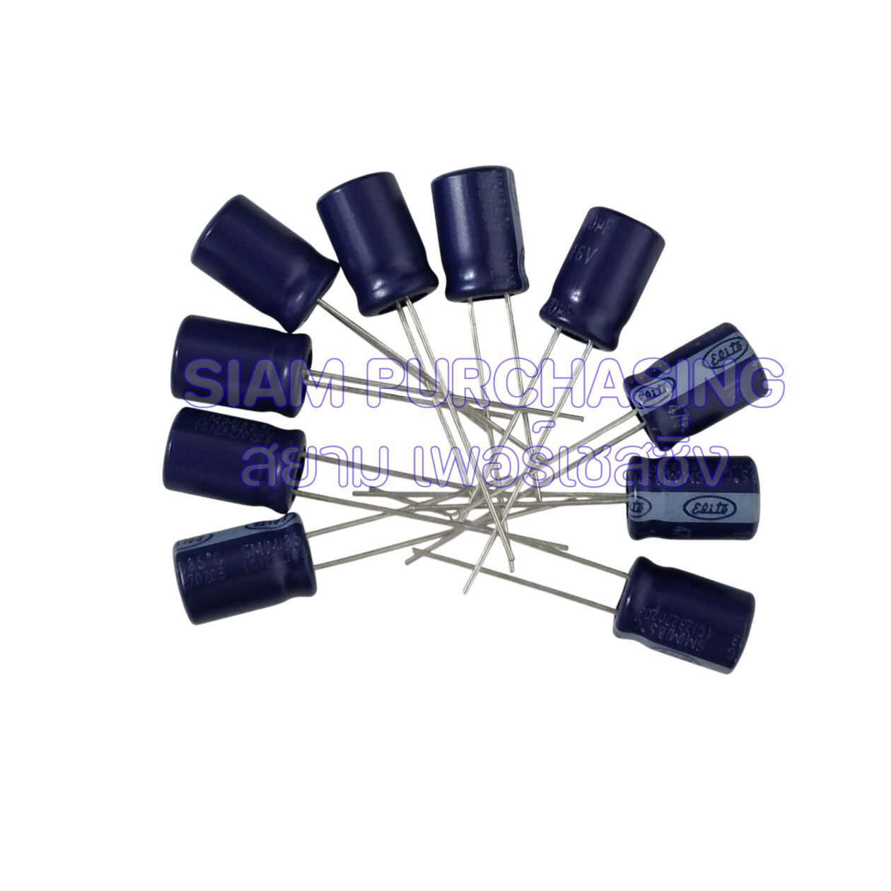 (จำนวน 10 ชิ้น) 470UF 16V 85C ELITE SIZE08X12MM. สีน้ำเงิน ขายาว คาปาซิเตอร์ Capacitor (สินค้าในไทย ส่งเร็วทันใจ) - Image 3