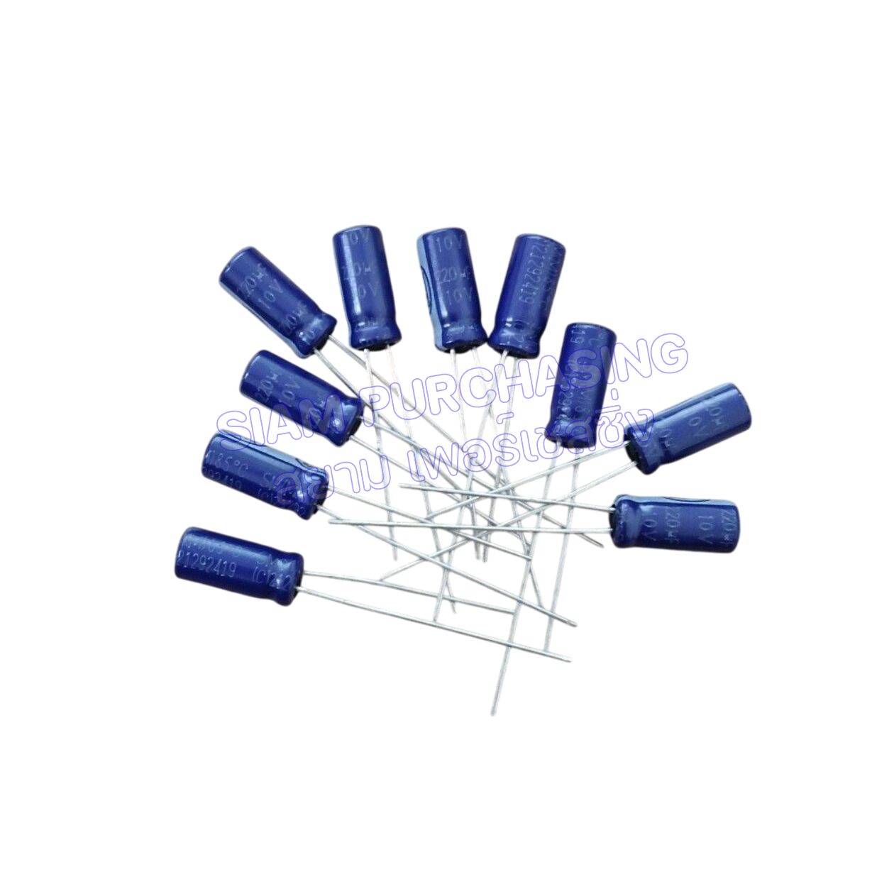 (จำนวน 10 ชิ้น) 220UF 10V 85C ELITE SIZE05X11MM. สีน้ำเงิน ขายาว คาปาซิเตอร์ Capacitor (สินค้าในไทย ส่งเร็วทันใจ) - Image 3