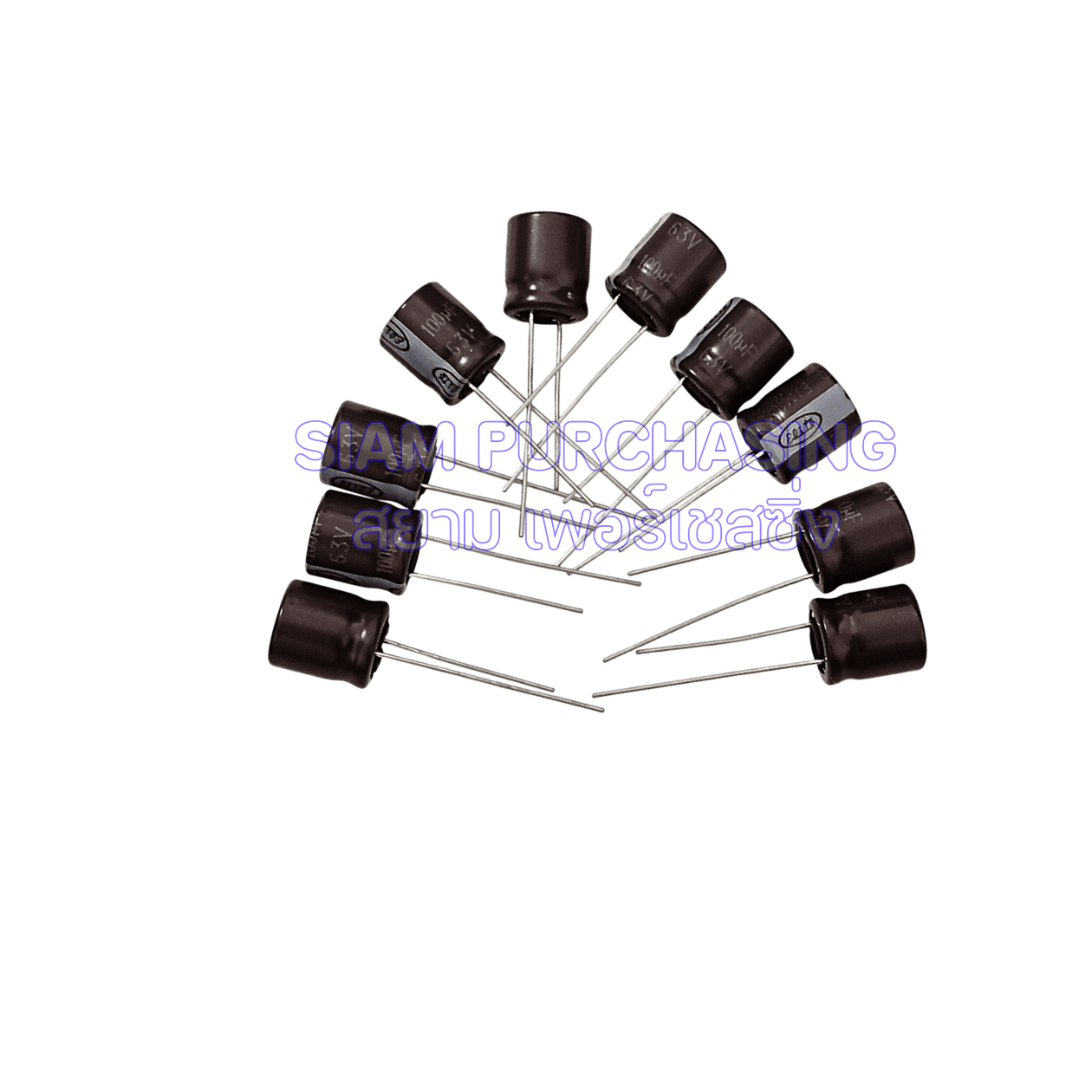 (จำนวน 10 ชิ้น ) 100UF 63V 105C ELITE SIZE 10X12MM. สีน้ำตาล ขายาว คาปาซิเตอร์ Capacitor (สินค้าในไทย ส่งเร็วทันใจ) - Image 3