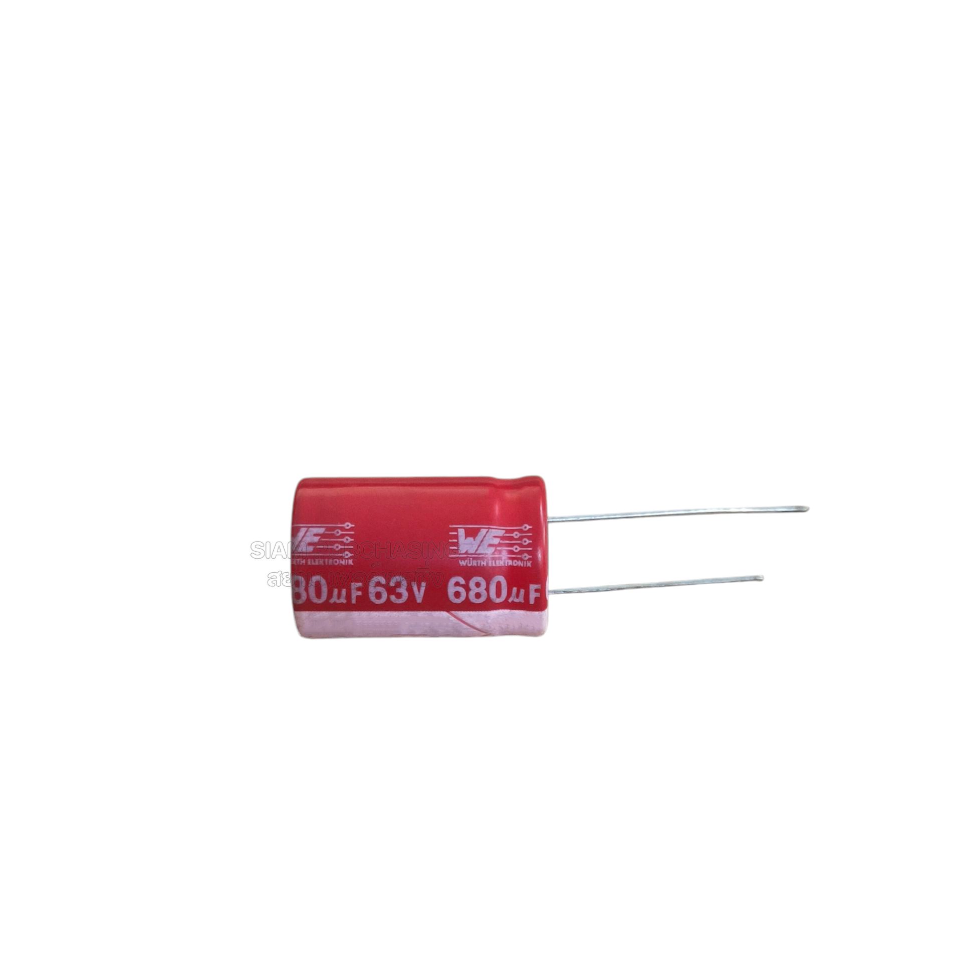 680UF 63V WE 105C SIZE 16X25MM. ขายาว สีแดง Capacitor (สินค้าในไทย ส่งเร็วทันใจ) - Image 3