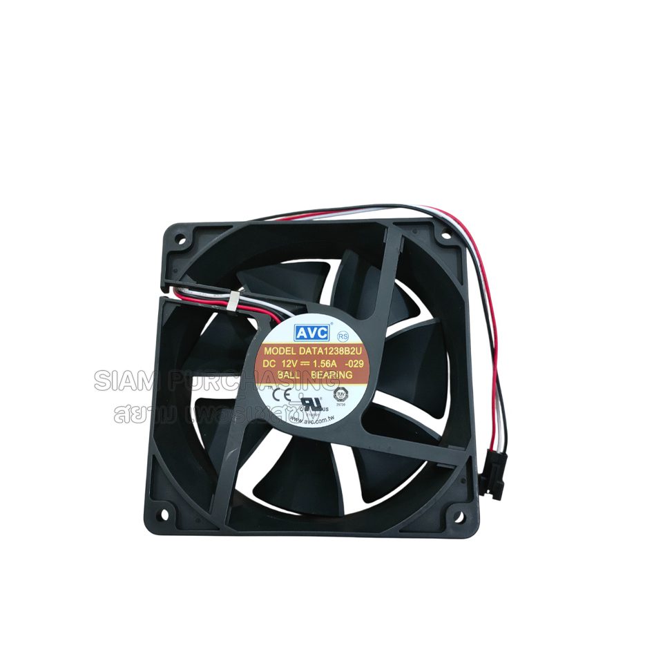 พัดลมระบายความร้อน AVC DATA1238B2U DC12V 1.56A 3 สาย - Image 2