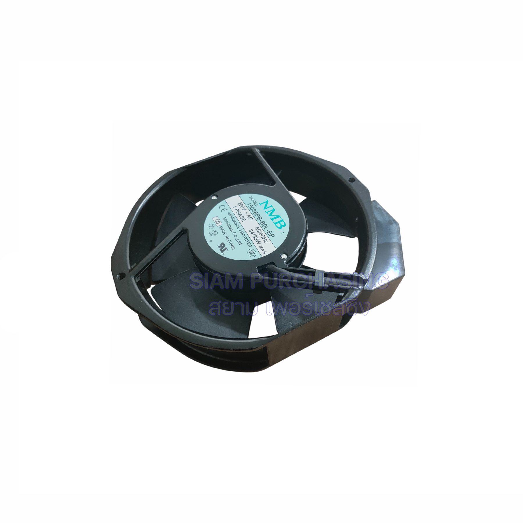 พัดลมระบายความร้อน NMB-MAT 15038PB-B0L-EP-00 AC 200V 50/60Hz 34/33W - Image 3