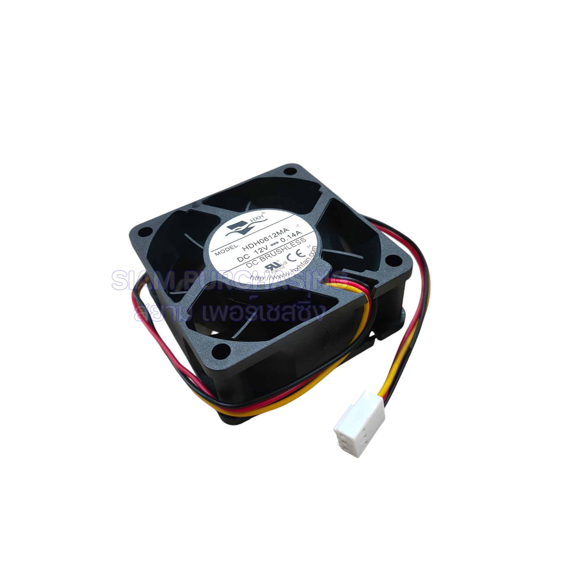 HDH0612MA-1 HXH 0.14A 12VDC SIZE 60X62X25MM. 3 สาย - Image 3