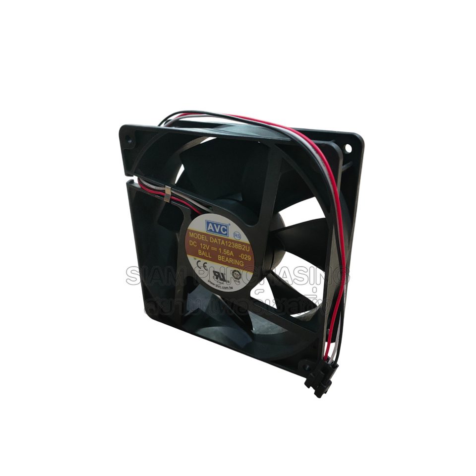 พัดลมระบายความร้อน AVC DATA1238B2U DC12V 1.56A 3 สาย - Image 3