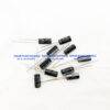 (จำนวน 10ชิ้น) คาปาซิเตอร์ อิเล็กทรอไลท์ 1UF 50V RUBYCON 105C SIZE 5X11MM. สีดำ ขายาว - Image 3