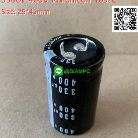 330UF 400V NICHICON 105C SIZE:25X45MM.