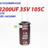 EG1V222MNN1632E 2200UF 35V 105C ELITE
