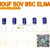 (จำนวน 5ชิ้น) 10UF 50V 85C ELNA ขาห่าง SIZE:5X7MM.