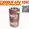 22000UF 63V 105C NIPPON SIZE:35X60MM. BROWN