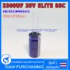 คาปาซิเตอร์ SM1V332MNN1632 3300UF 35V 85C ELITE SIZE 16X32MM. สีน้ำเงิน