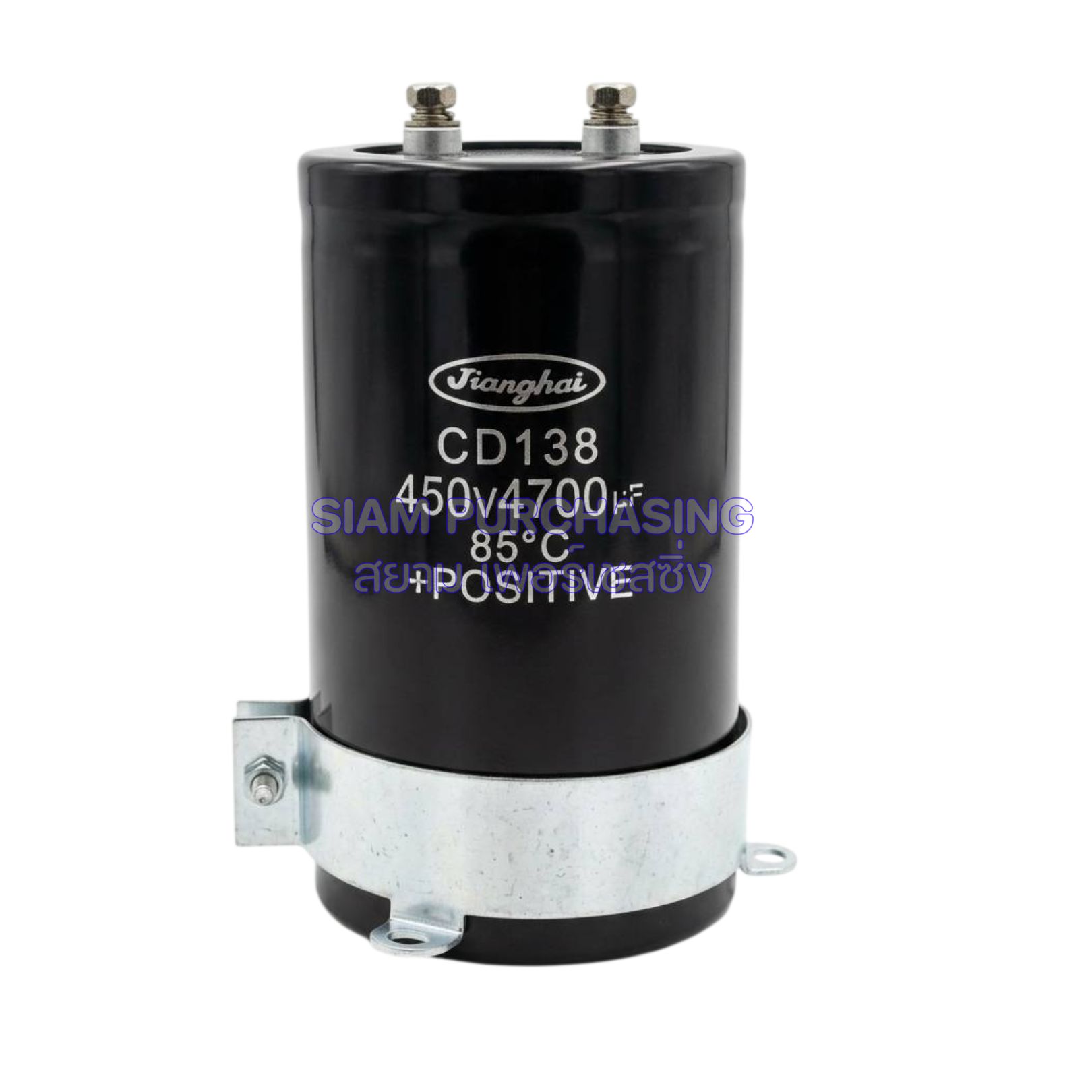 CD138 คาปาซิเตอร์ 4700uF 450V 105°C JIANGHAI ขนาด 75×130mm - Image 2